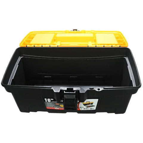 Mega Tool Box – 16″ Sturdy Storage with Carry Handle