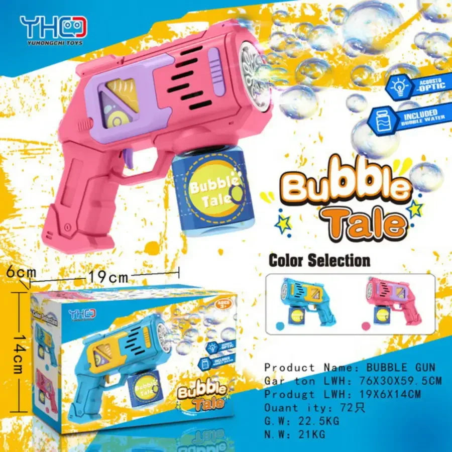 Automatic Bubble Gun – Electric Bubble Blower Toy with Lights