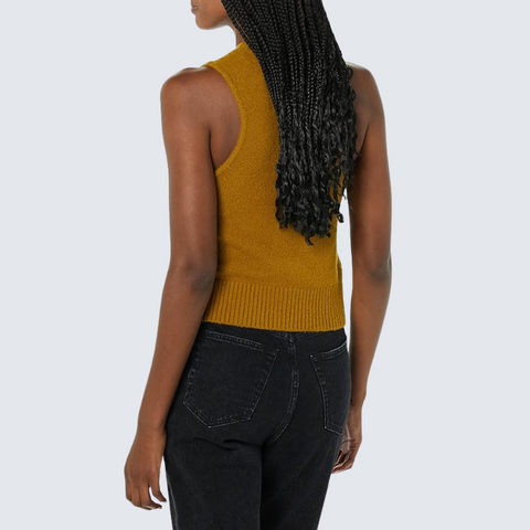 Boucle Knit Jumper Tank for Women