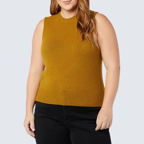 Boucle Knit Jumper Tank for Women