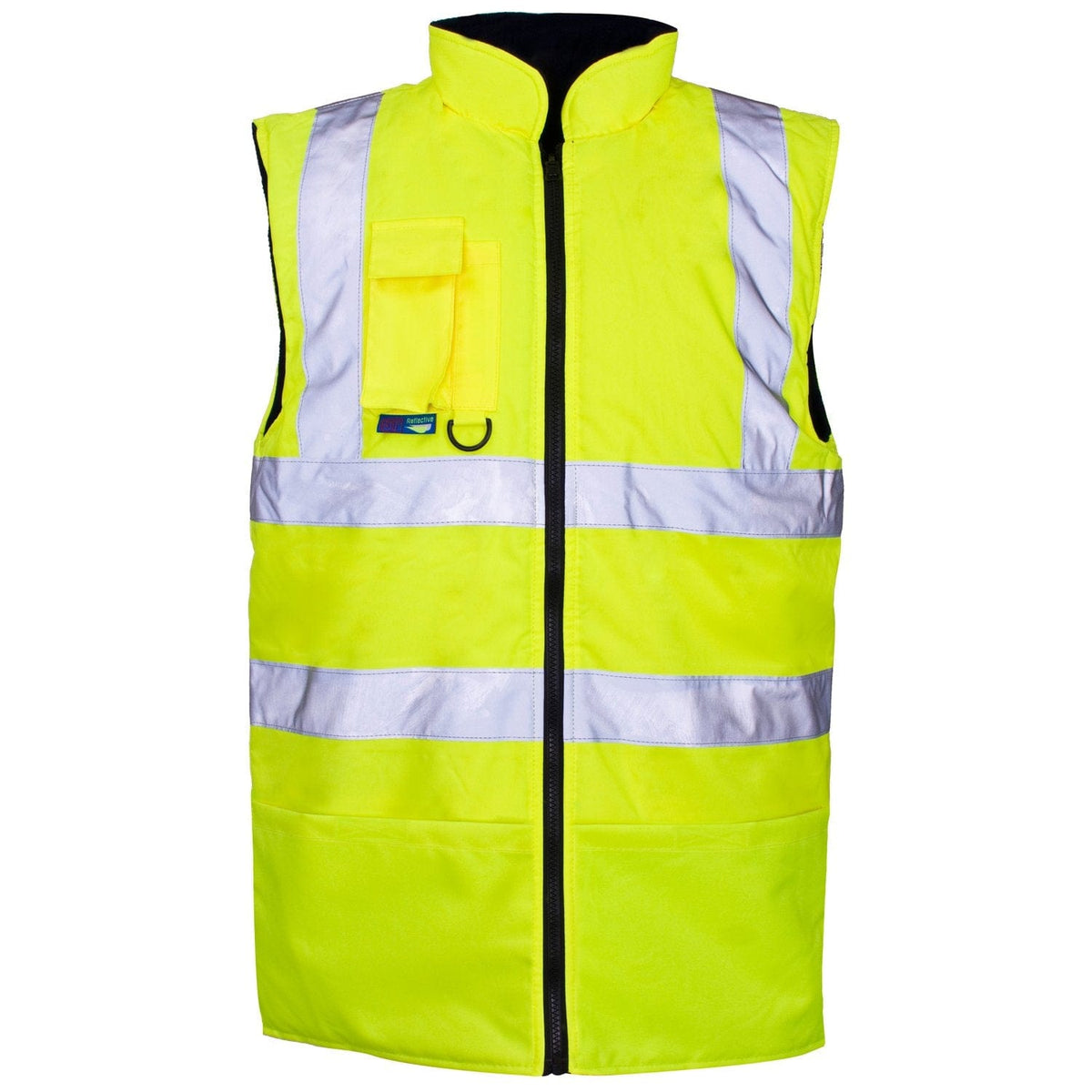 Reversible Hi vis Bodywarmer Yellow