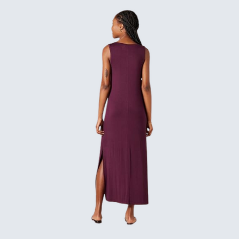 Womens Jersey Maxi-Length Dress