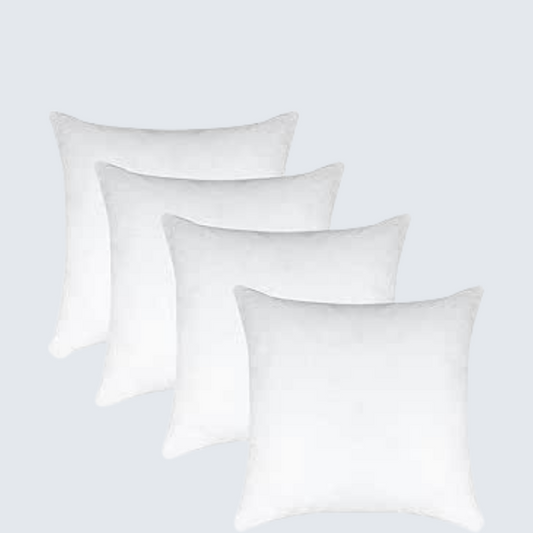 White Fluffy Hollow Fibre Cushion Pads