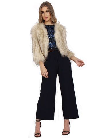 Real Fur Crop Jacket