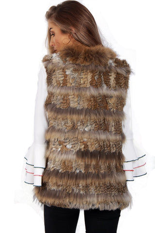 Knitted designFur Gilet