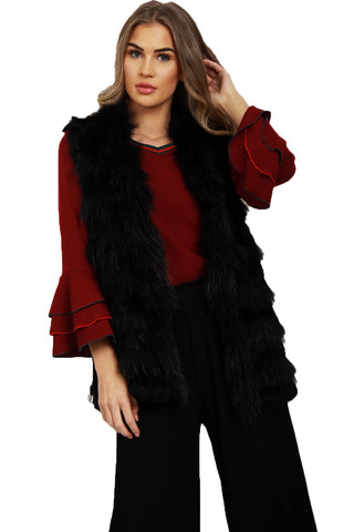 Knitted designFur Gilet