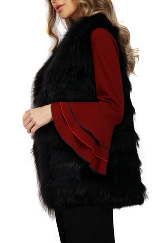 Knitted designFur Gilet
