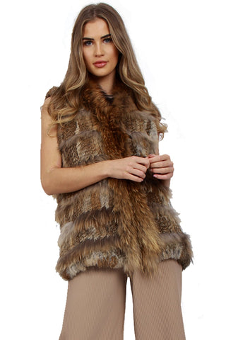 Knitted designFur Gilet