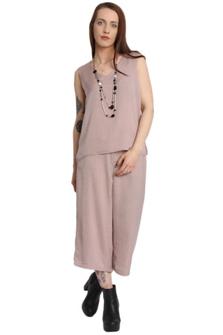 Silky Satin Culotte & Sleeveless Top Co-ord Set