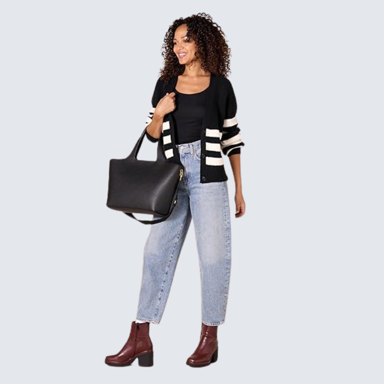 Essentials Womens Soft Touch Blouson Cardigan