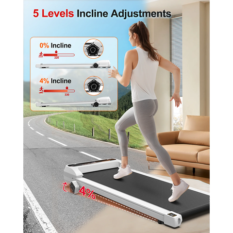Compact Under Desk Walking Treadmill with Digital Display for Home & Office