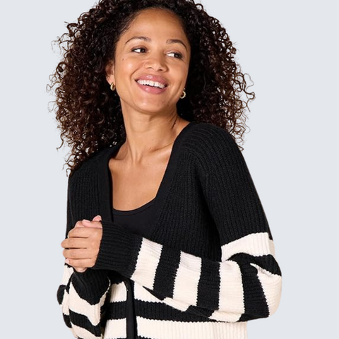 Essentials Womens Soft Touch Blouson Cardigan