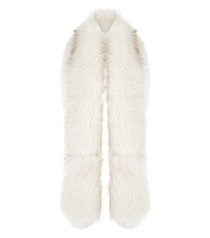 Thick Soft Fluffy Faux Fur Long Collar Scarf