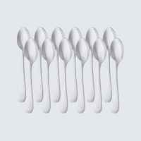 Stainless Steel Coffee Spoon with Round Edge