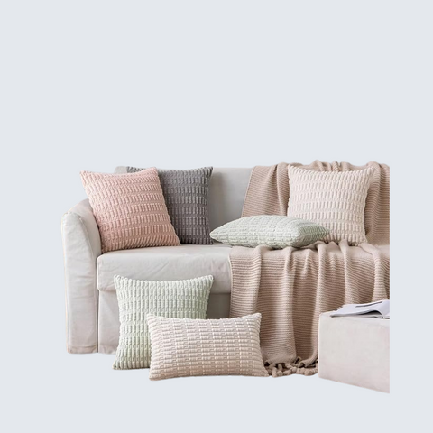 2-Pack Corduroy Cushion Covers in  Cream White